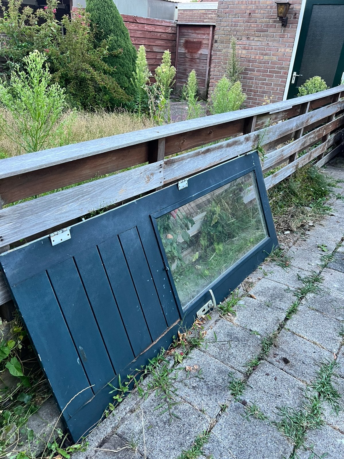 Gratis deur hardhout, Tuin en Terras, Tuinhuizen, Schuur, Zonder ramen, Ophalen, Minder dan 250 cm
