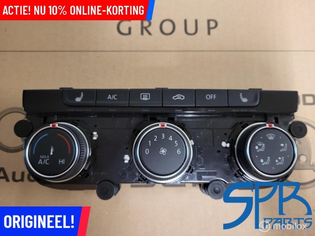 VW GOLF 7 Climatronic paneel 5GM907426A CLIMATE CONTROL UNIT, Gebruikt, Volkswagen, Ophalen of Verzenden, Volkswagen