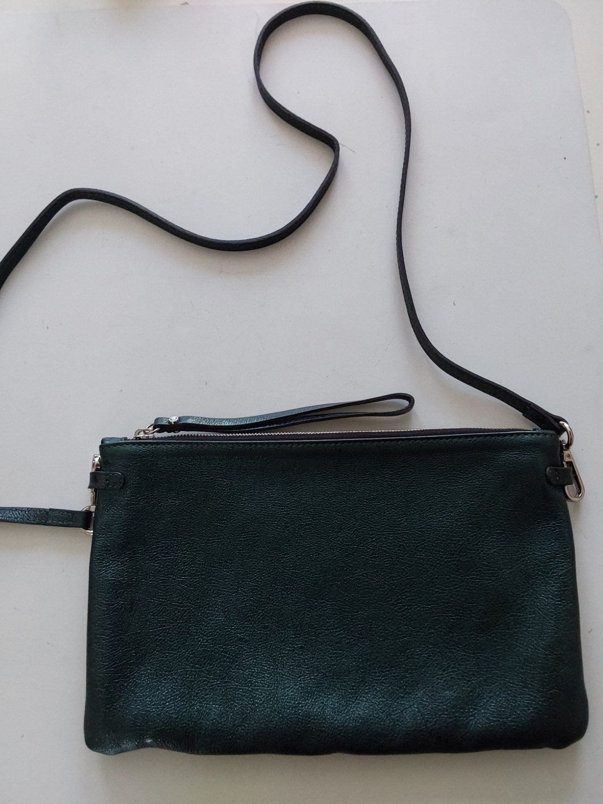 Schoudertasje / Clutch donkergroen 🆕️, Ophalen of Verzenden, Nieuw, Groen, Overige merken