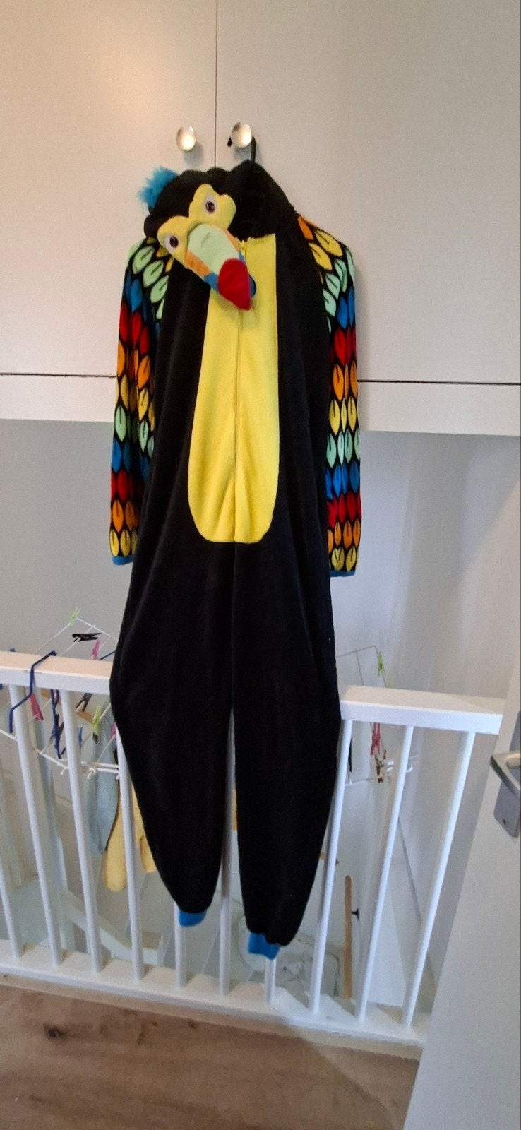 onesie toekan maat xs, Kleding | Dames, Ophalen of Verzenden, Zo goed als nieuw, Maat 34 (XS) of kleiner, Meerkleurig