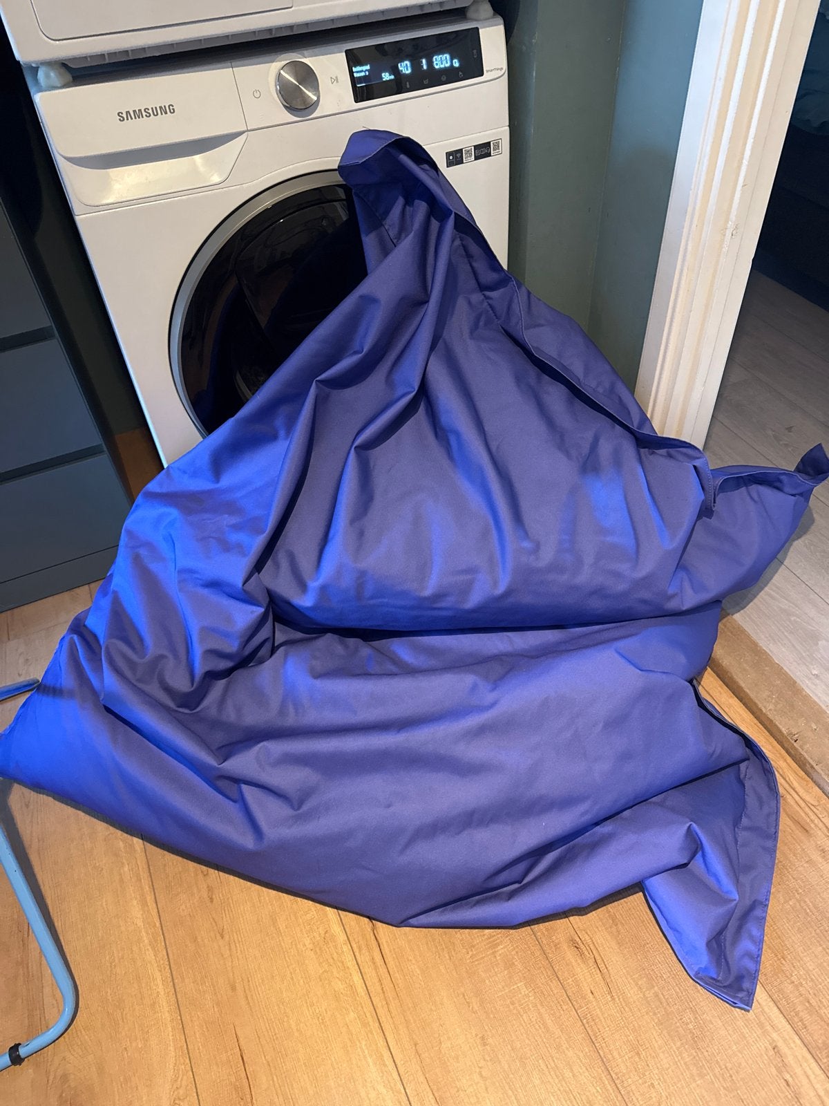 Grote paarse zitzak - Comfortabel en stijlvol, Ophalen of Verzenden, Gebruikt, Paars, Zitzak