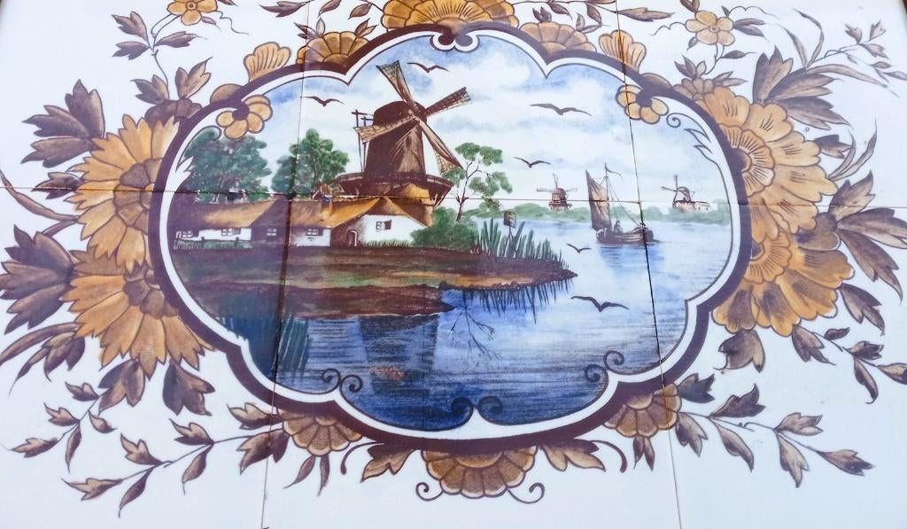 Mooie tegel tableau, Antiek en Kunst, Antiek | Wandborden en Tegels, Ophalen of Verzenden