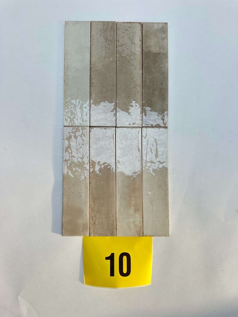 Beige, keramische tegels 6x24cm –  1,03 m²– restpartij 10, Doe-het-zelf en Verbouw, Ophalen, Nieuw, Minder dan 20 cm, Minder dan 5 m²