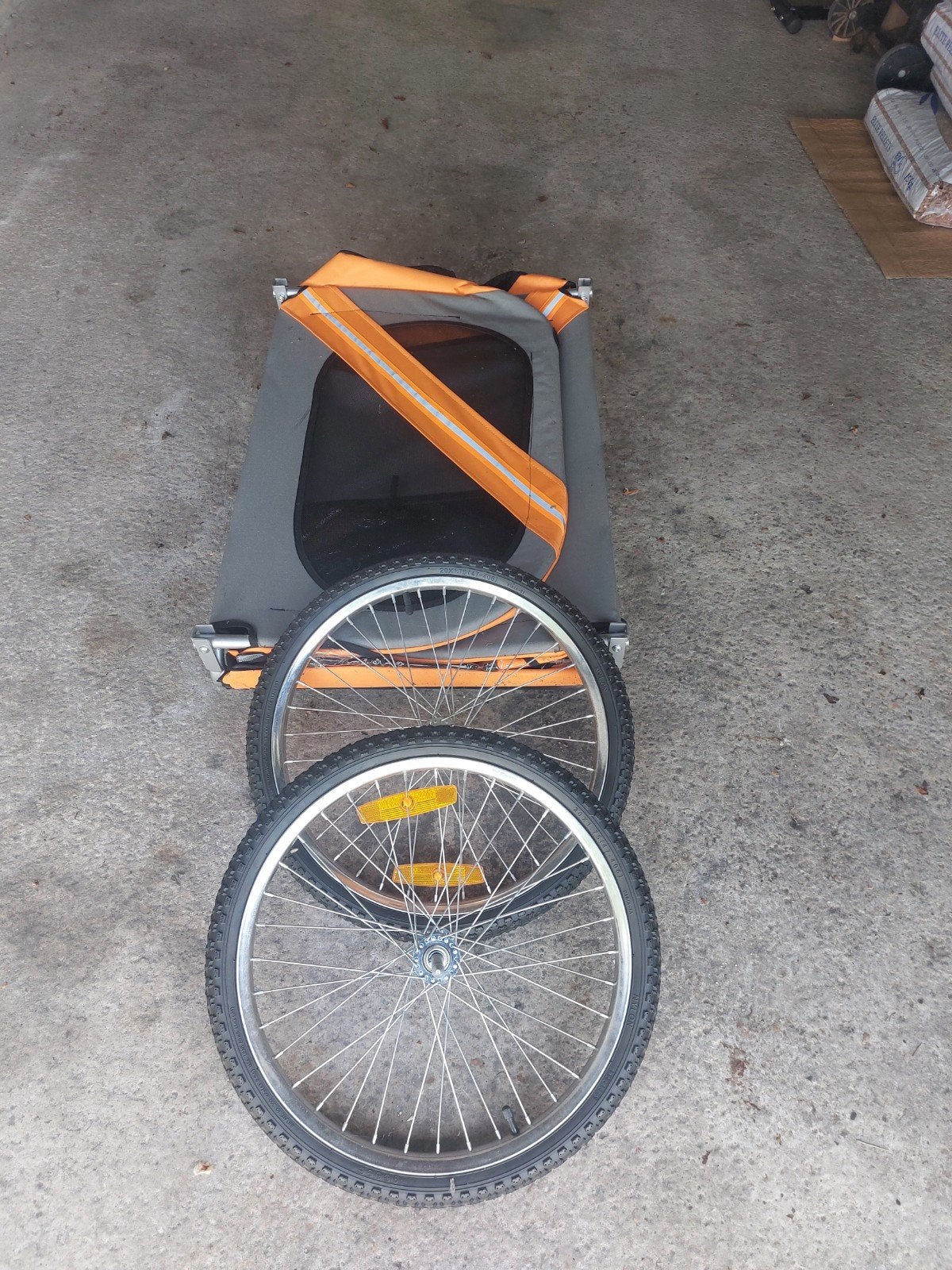 Hondenfietskar -  - 2x Gebruikt voor grote hond, Fietsen en Brommers, Fietsaccessoires | Aanhangers en Karren, Ophalen, Gebruikt