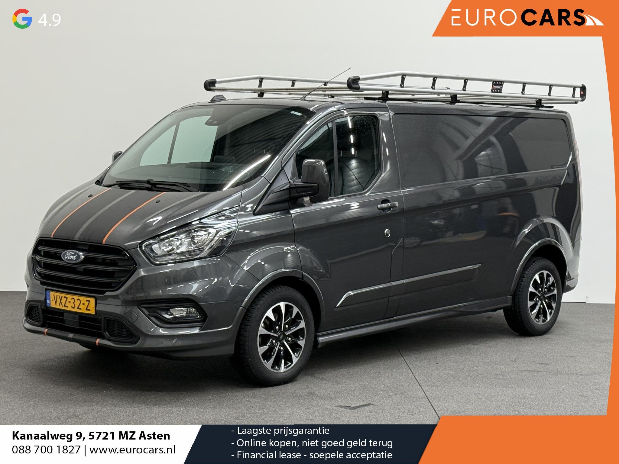 Ford Transit Custom 320 2.0 TDCI L2H1 Sport 170PK Automaat A, Euro 6, 4 cilinders, Leder en Stof, Bedrijf