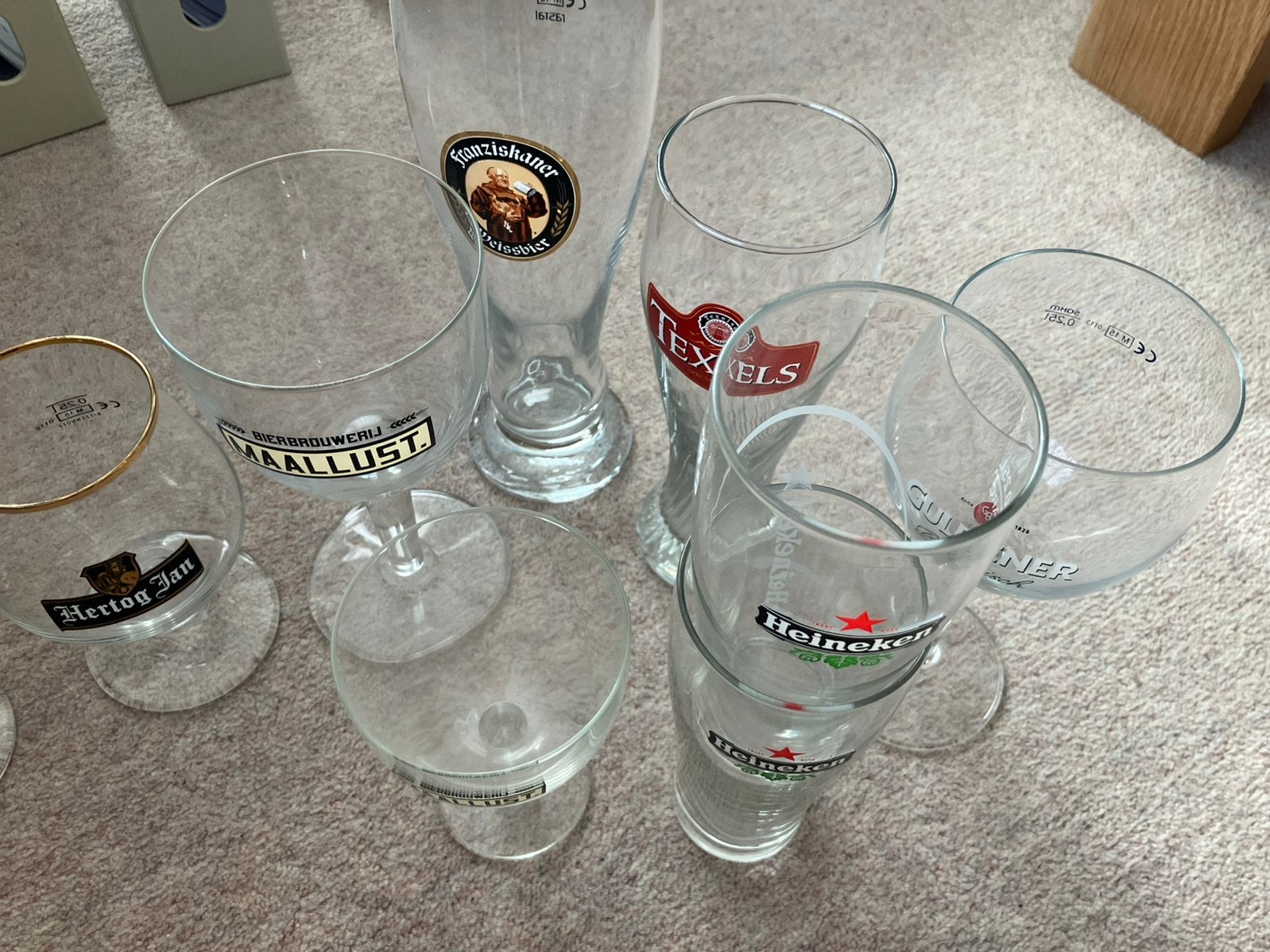 Diverse bierglazen, Ophalen of Verzenden, Zo goed als nieuw, Glas of Glazen, Overige merken