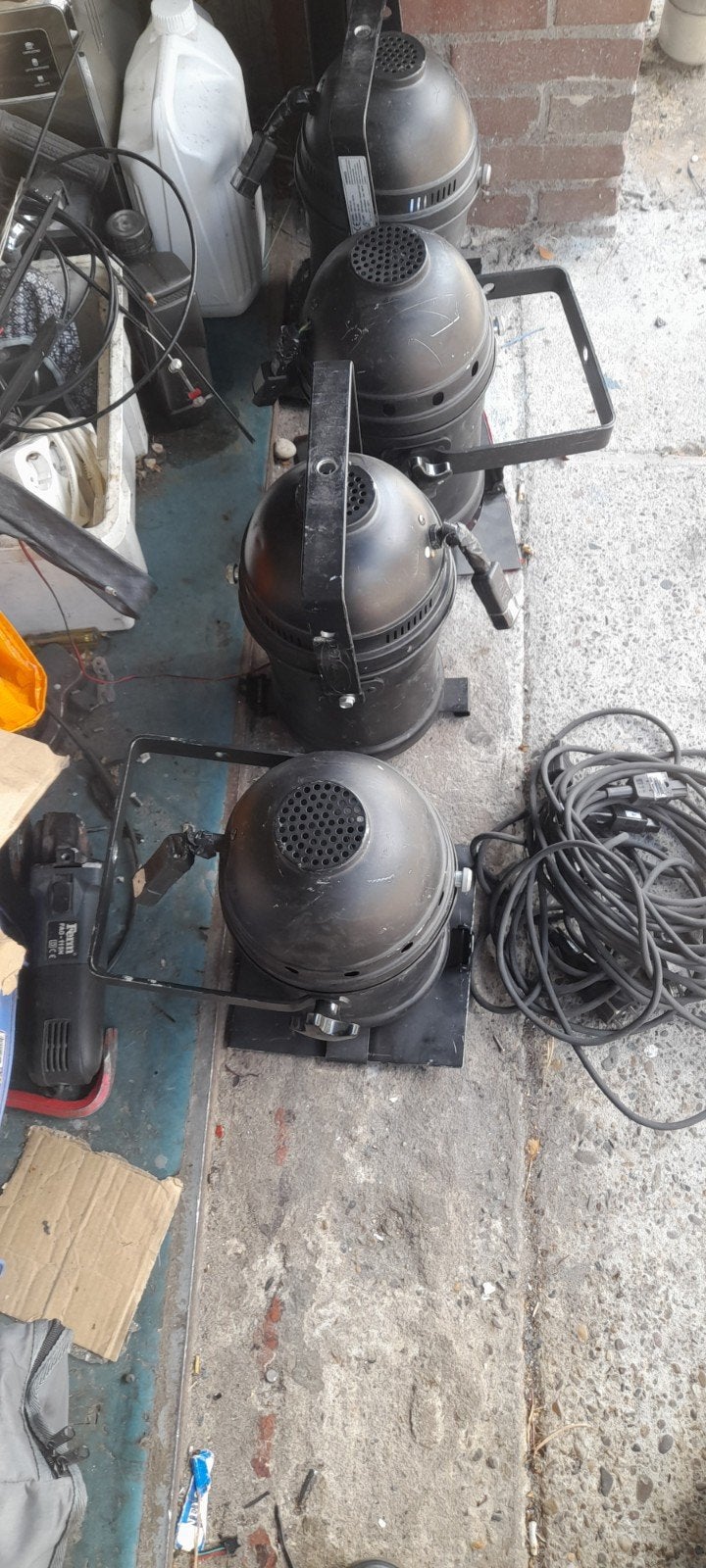 Set van 4 Par Cans (3 werkend), Ophalen, Gebruikt