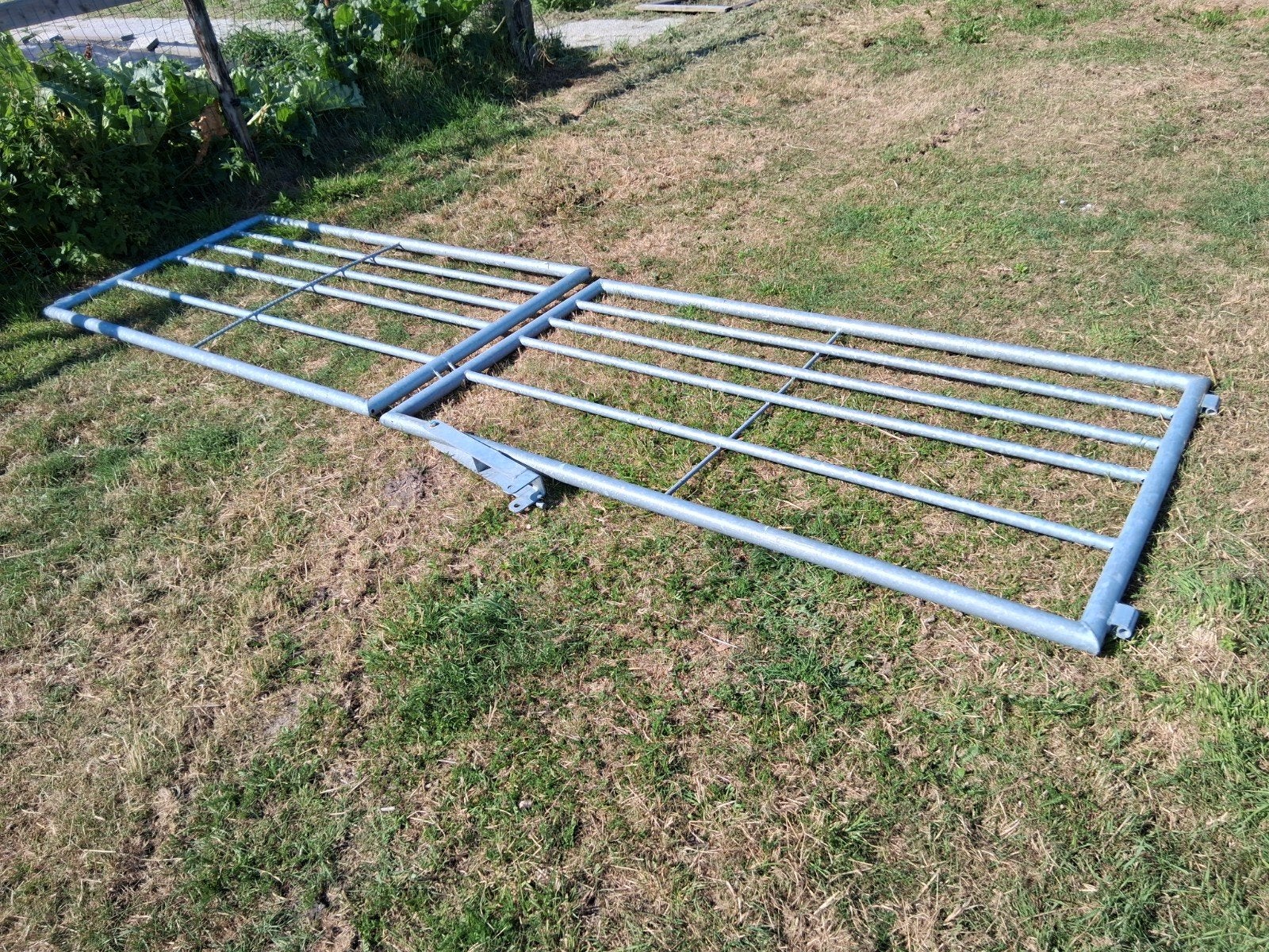 Landhek 200x110 met duimen, Ophalen, Met poort, Gebruikt, Tuinhek