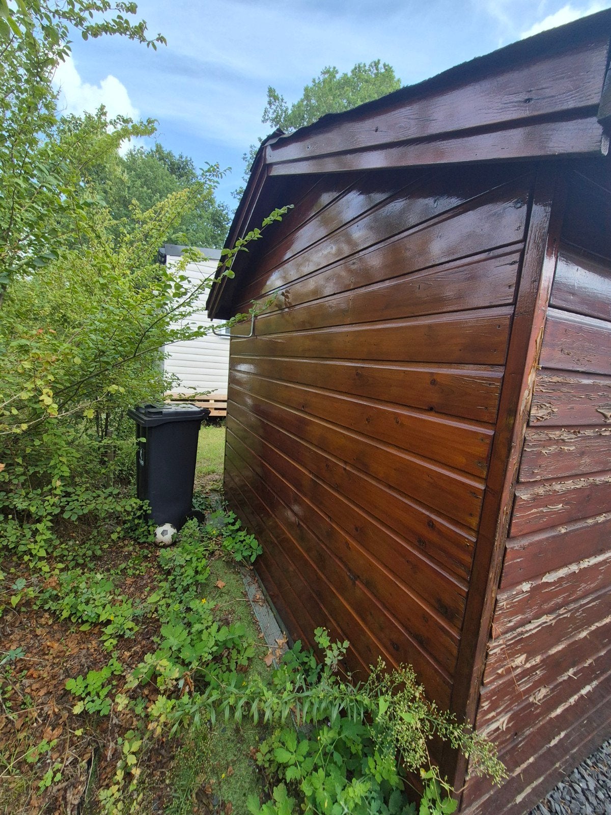 Houten schuur 260x260 - Ideaal voor opslag of sauna, Ophalen, Gebruikt, Hout, Overige typen
