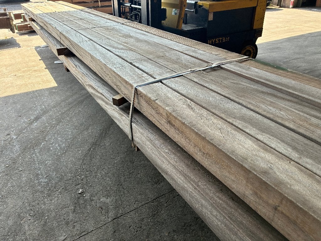 balken-palen-staanders-onderligger-Hardhout/Azobe-140x140mm, Ophalen, Palen, Nieuw, Hardhout