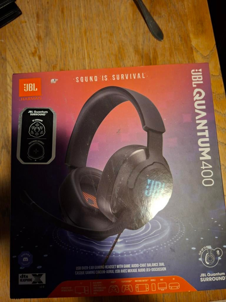 JBL Quantum 400 Gaming Headset - Perfect voor Gamers, Ophalen, Zo goed als nieuw, Overige merken, Surround