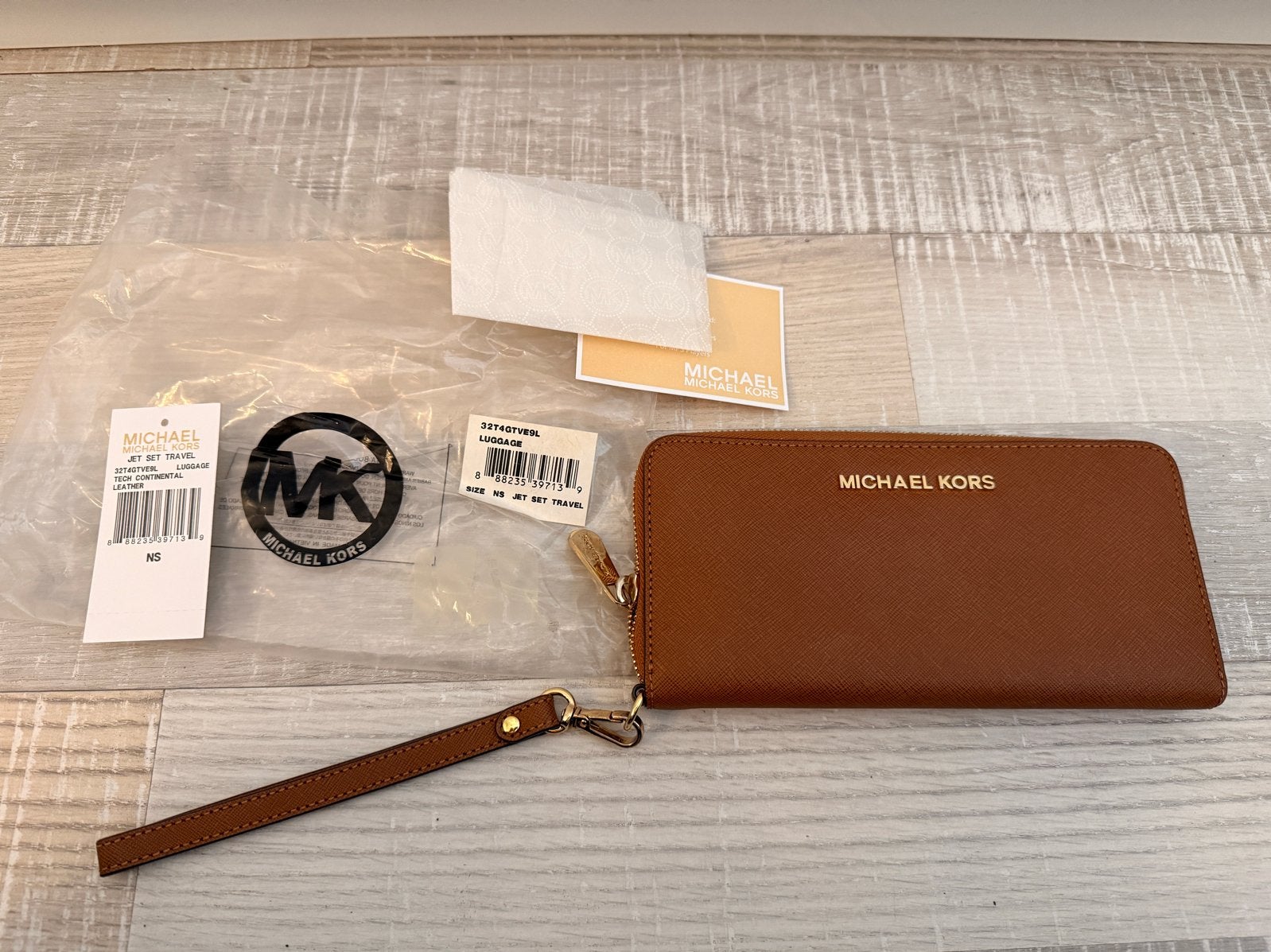 Michael Kors portemonnee Jetset - Bruin, Ophalen of Verzenden, Nieuw, Bruin, Overige merken