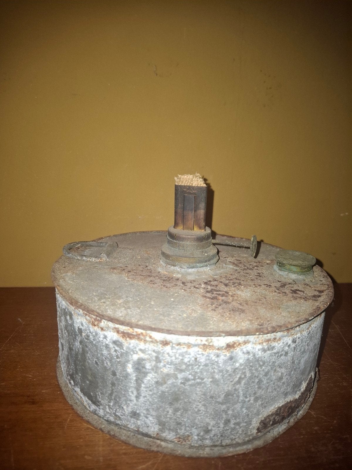 Antieke olielamp brander - Vintage verlichting, Antiek en Kunst, Ophalen of Verzenden