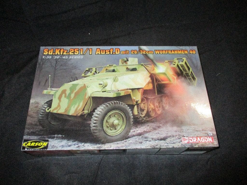 H-596,DRAGON 1-35,NO,6861,Sd.Kfz.251/1 Ausf. D w/ 28/32cm Wu, Overige merken, 1:32 tot 1:50, Overige typen, Nieuw