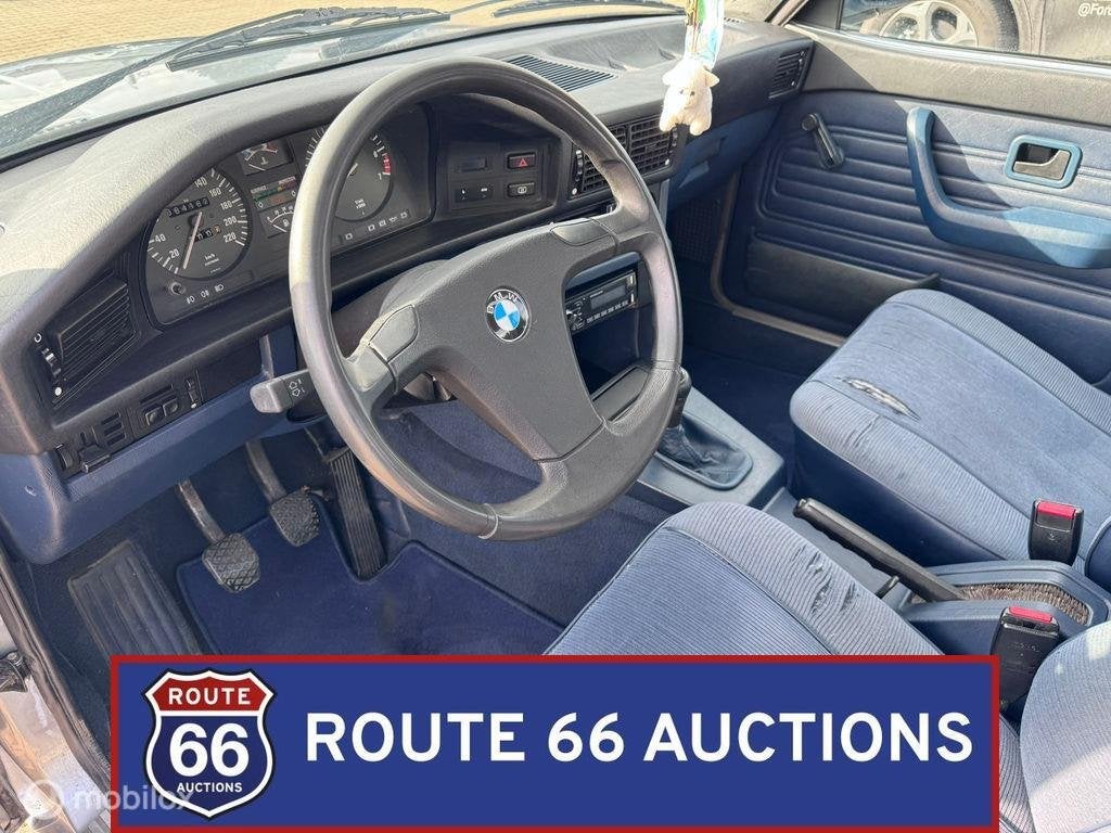 BMW 518i | 1985 | Route 66 Auctions, Auto's, Overige carrosserieën, Zwart, Bedrijf, Handgeschakeld