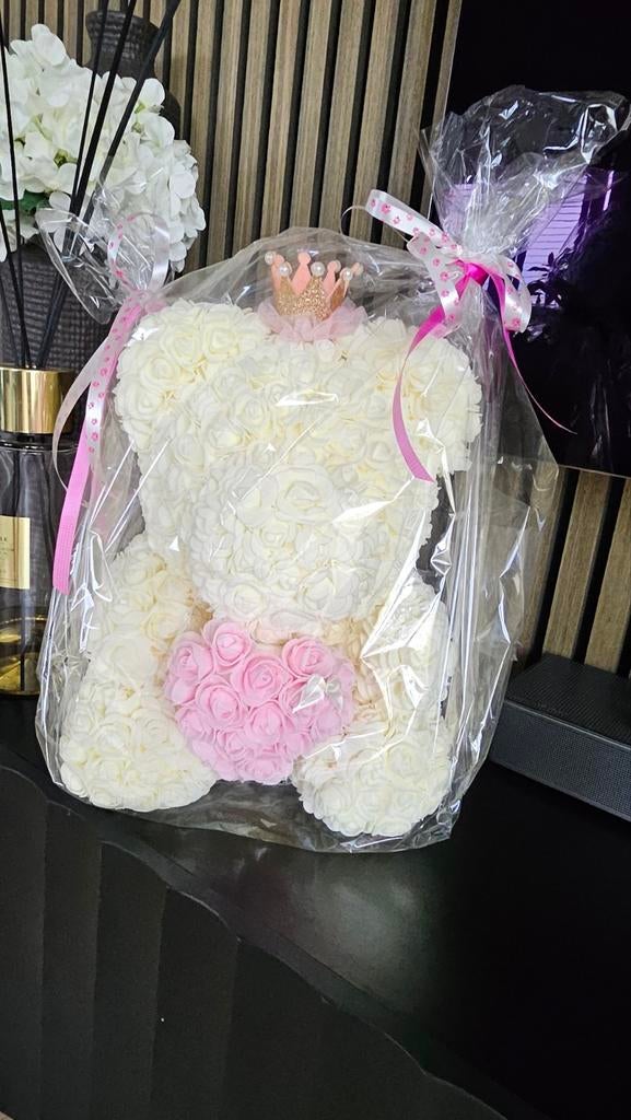 Moederdag cadeau flowerbear 40 cm, Ophalen of Verzenden
