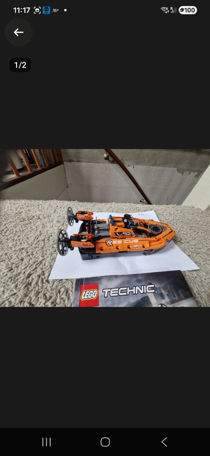LEGO Technic 42120 Reddingshovercraft, Ophalen of Verzenden, Zo goed als nieuw, Overige merken