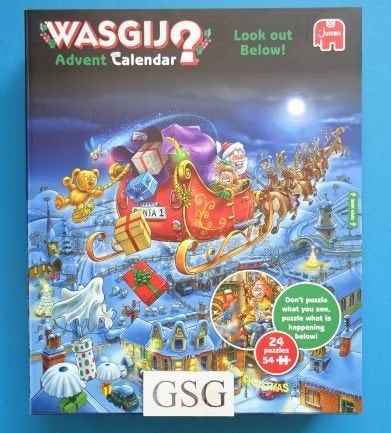 Wasgij adventskalender 24x 54 st nr. 1110101658-00, Hobby en Vrije tijd, Denksport en Puzzels, Ophalen, Minder dan 500 stukjes