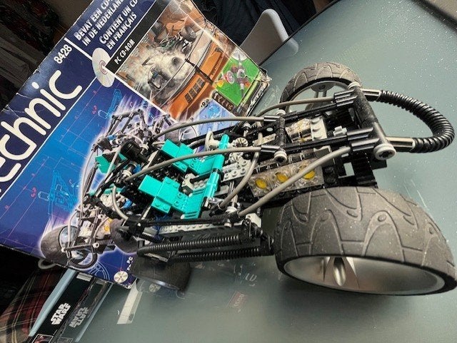Lego Technic 8428 Turbo Command Car met boeken en doos 8432, Lego, Ophalen of Verzenden, Zo goed als nieuw, Technic