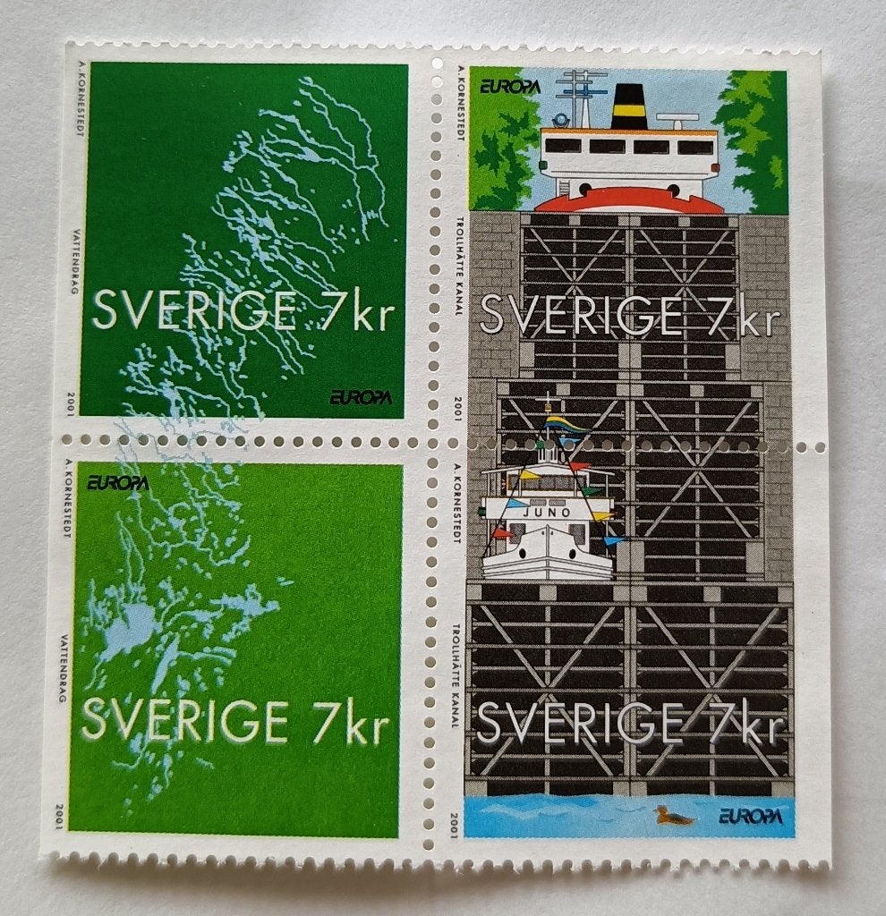 Zweden-Sweden 2001 cept mich 2232-35 Blok, Ophalen of Verzenden, Zweden, Postfris