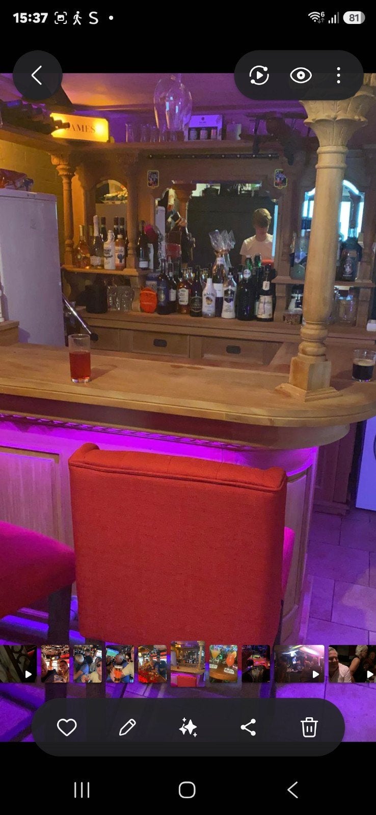 Mooie gebruikte bar - 2.20 x 2.00 x 2.30 hoog, Ophalen, Gebruikt