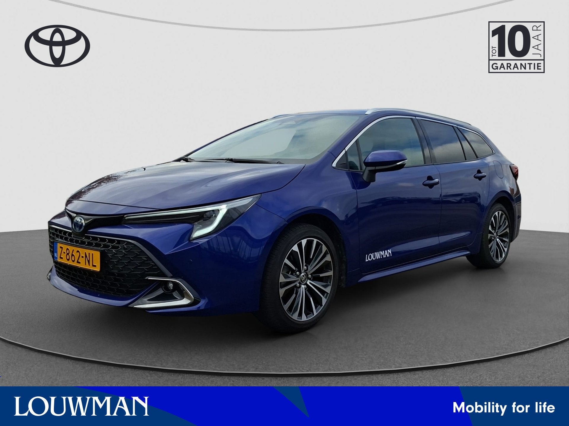 Toyota Corolla Touring Sports Hybrid 140 Business Plus Leder, 12 maanden, 450 kg, 4 cilinders, Blauw