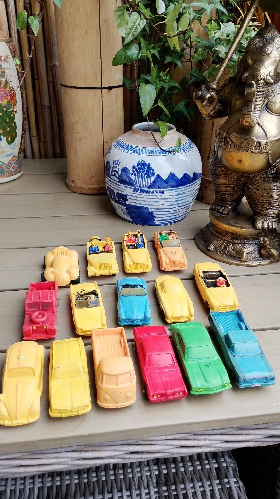 Vintage rubberen autos Tomte Lardal Stavanger Norway, Ophalen of Verzenden