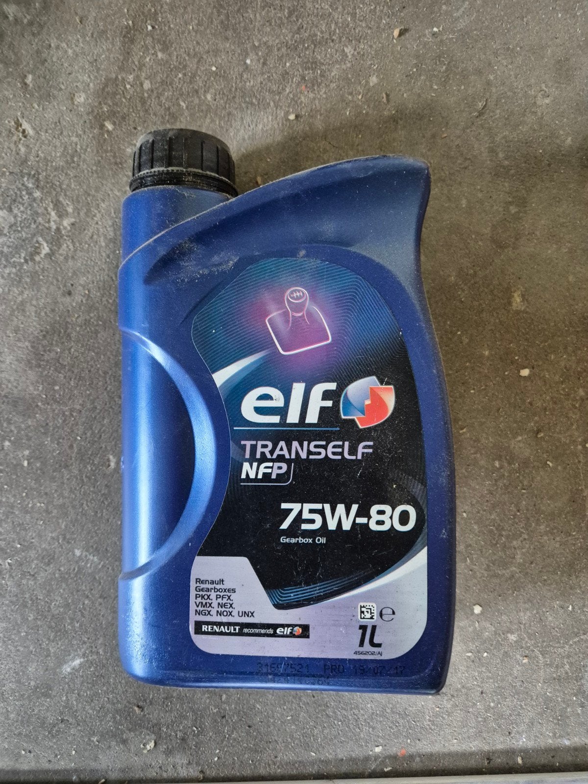 Elf Tranself NFP 75W-80 Versnellingsbakolie 1L, Ophalen of Verzenden, Nieuw, Renault