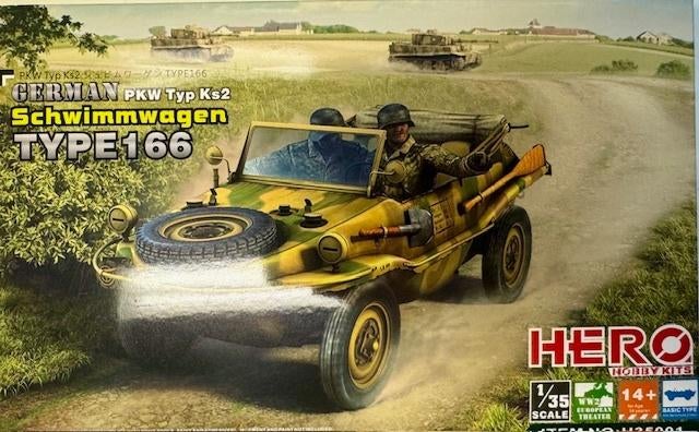 Coelianmodels, Hero 35001, Schwimmwagen 166, 1/35, € 15,99, Overige merken, Tank, 1:32 tot 1:50, Nieuw