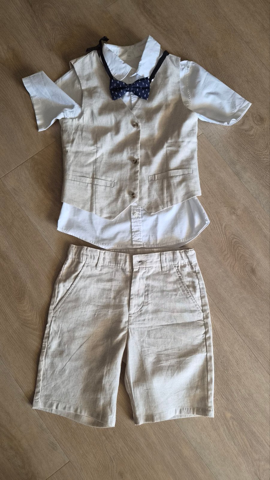 Feestelijk pakje voor jongens 140, Broek, H&M, Ophalen of Verzenden, Zo goed als nieuw