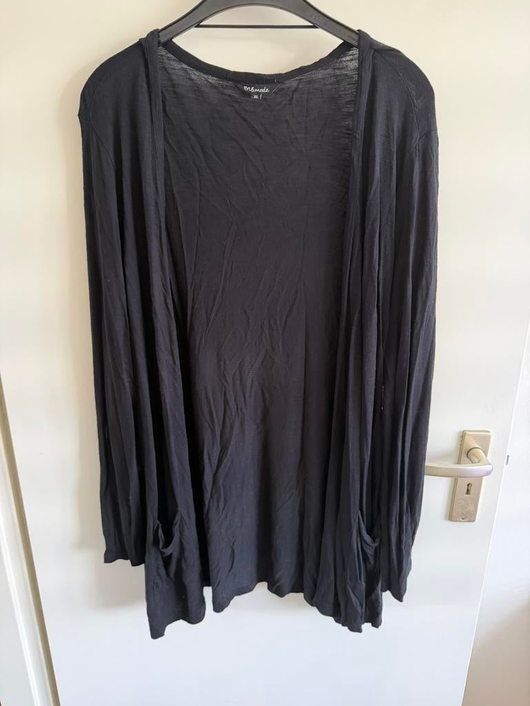 Vest - Ms Mode, Ophalen of Verzenden, Zo goed als nieuw, Maat 46/48 (XL) of groter, Zwart