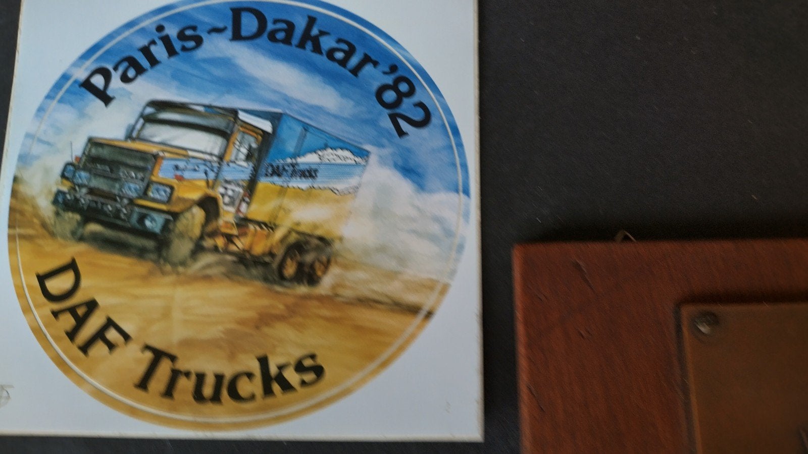 Daf n2800 Dakar plaquette Jan De Rooij 1982 Pol, Verzenden, Nieuw