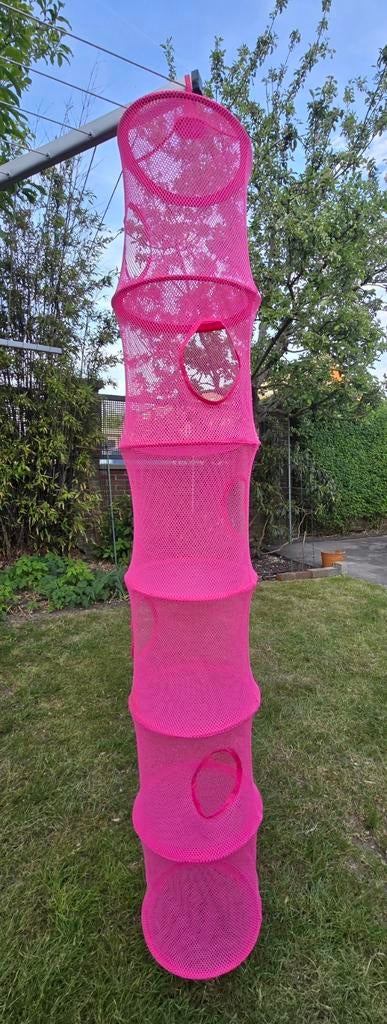 Roze hangende opberger van Ikea voor knuffels en speelgoed, Ophalen of Verzenden, Gebruikt, Overige typen