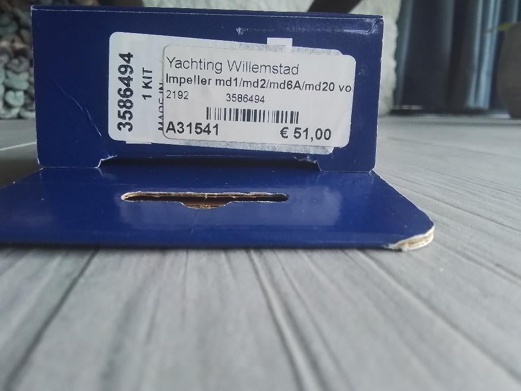 Volvo penta impeller 3586494, Watersport en Boten, Ophalen of Verzenden, Nieuw, Motor en Techniek, Zeilboot of Motorboot