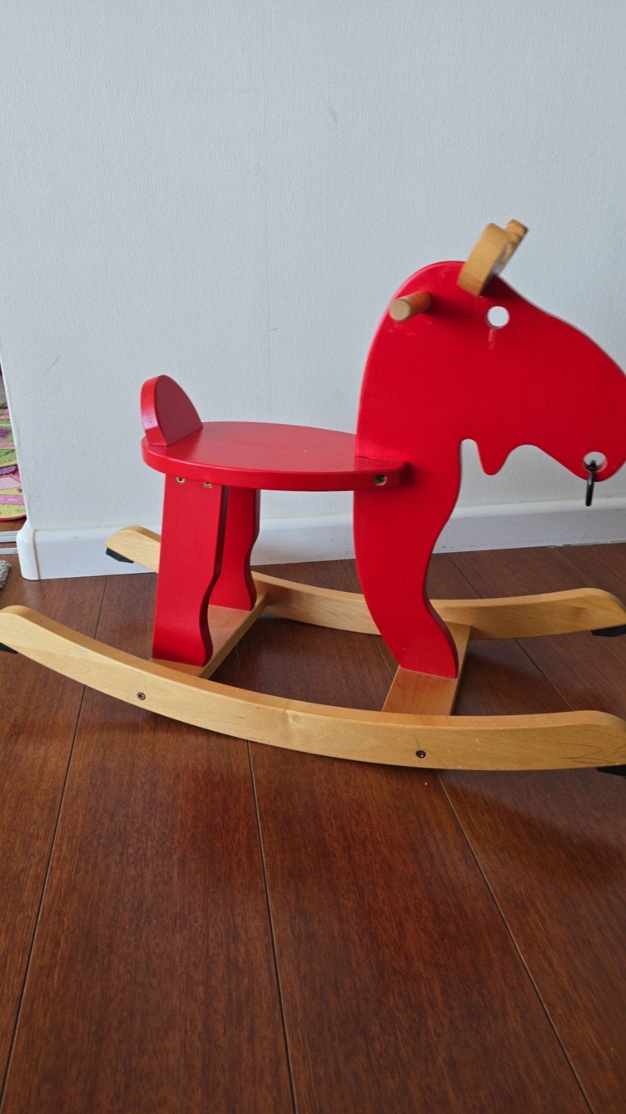 Houten hobbelpaard eland rood, Ophalen, Gebruikt, Overige typen