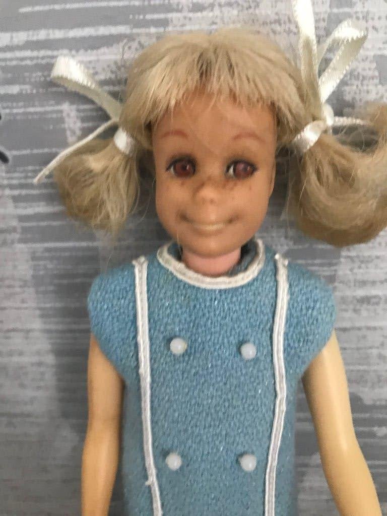 Vintage Barbie blonde Skipper, Ophalen of Verzenden, Gebruikt, Pop