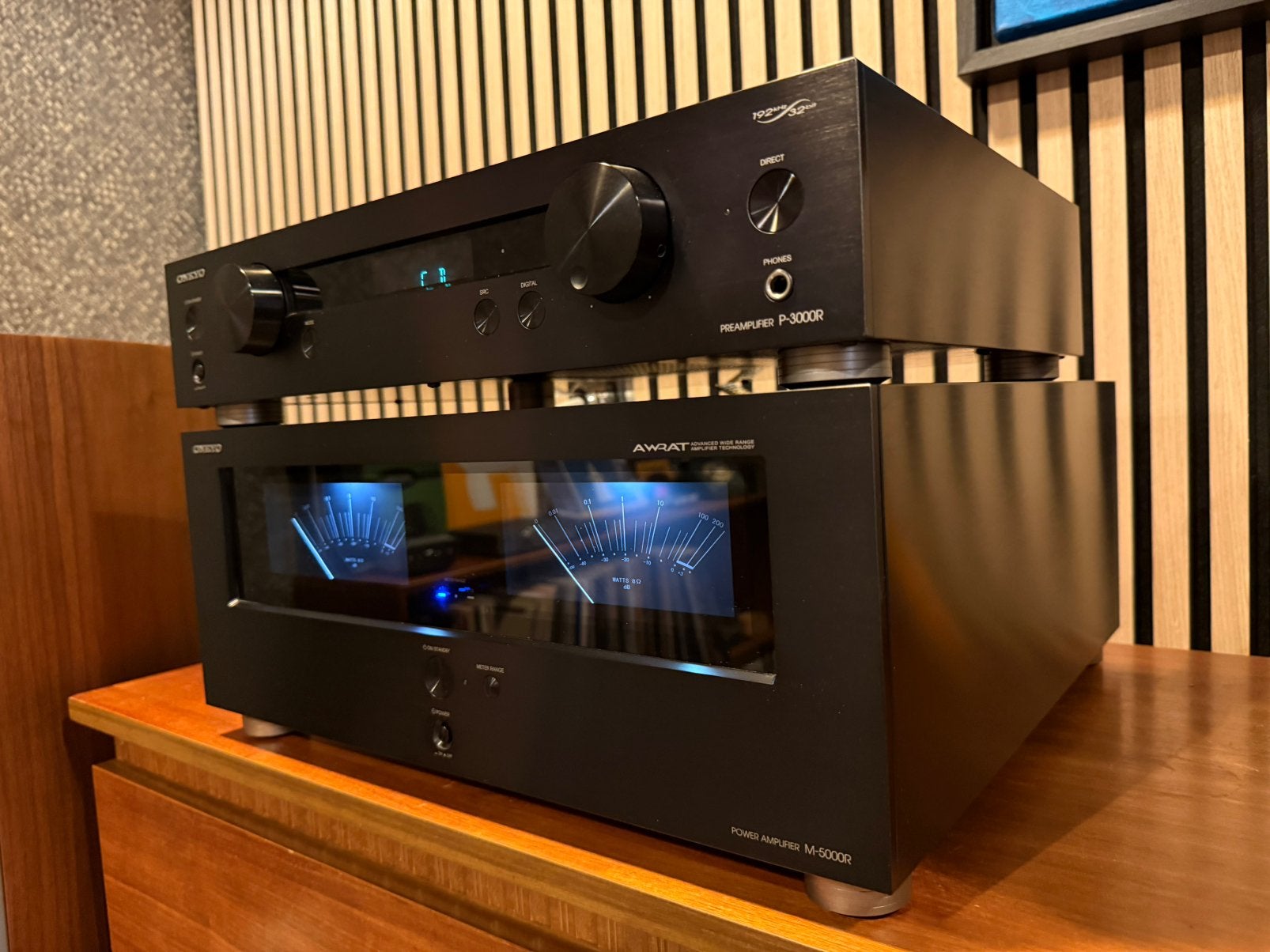 Foto 2 van Onkyo M-5000R en P-3000R, NIEUWSTAAT, waanzinnige set.
