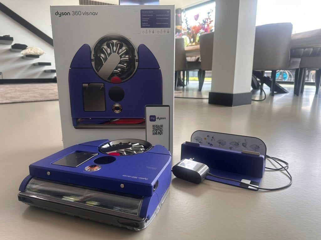 Robotstofzuiger Dyson 360 vis nav, Ophalen, Stille werking, Zo goed als nieuw, Minder dan 1200 watt