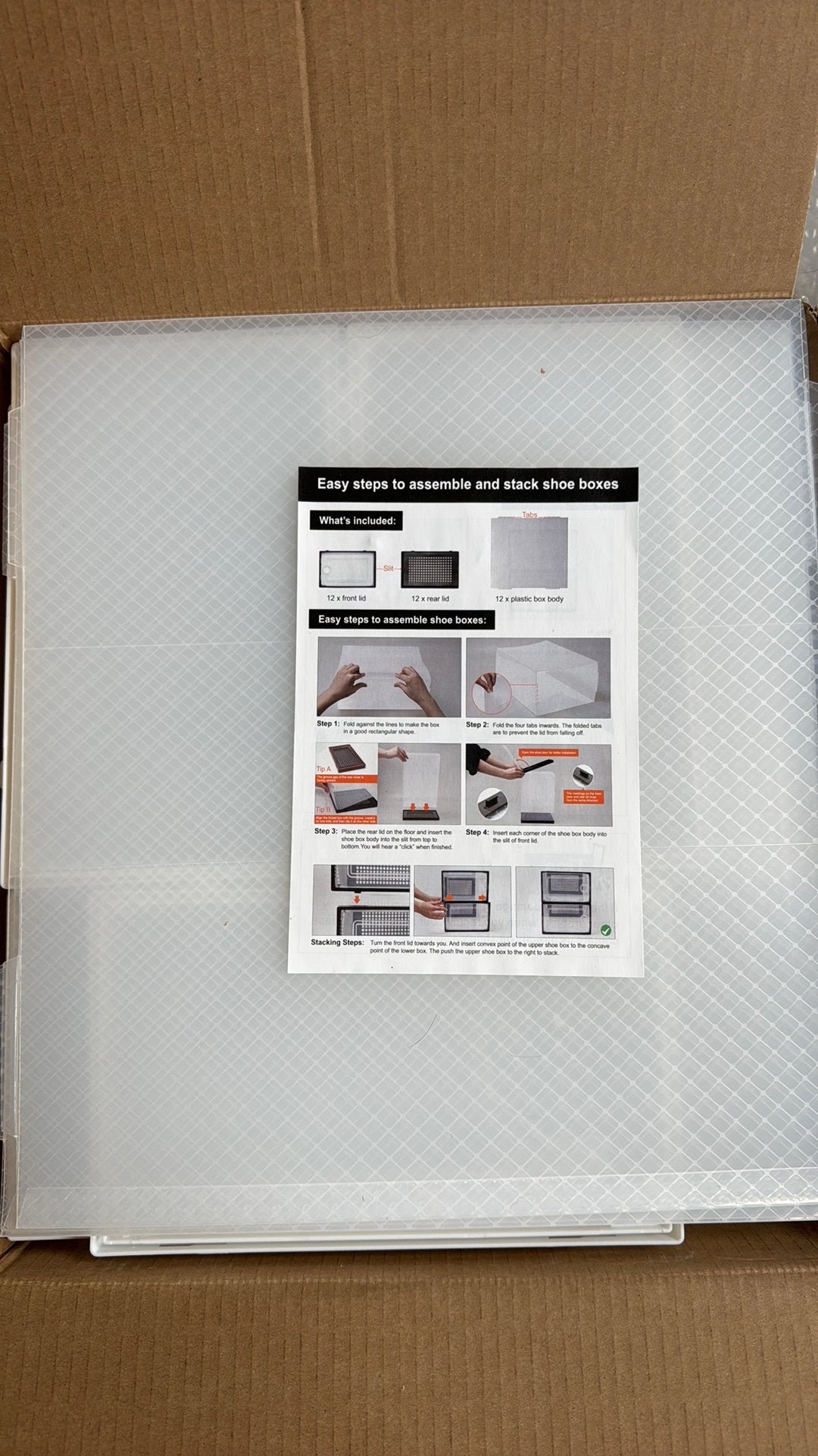 Een hele set aan schoenen boxen nieuw, Ophalen, Nieuw, Minder dan 50 cm