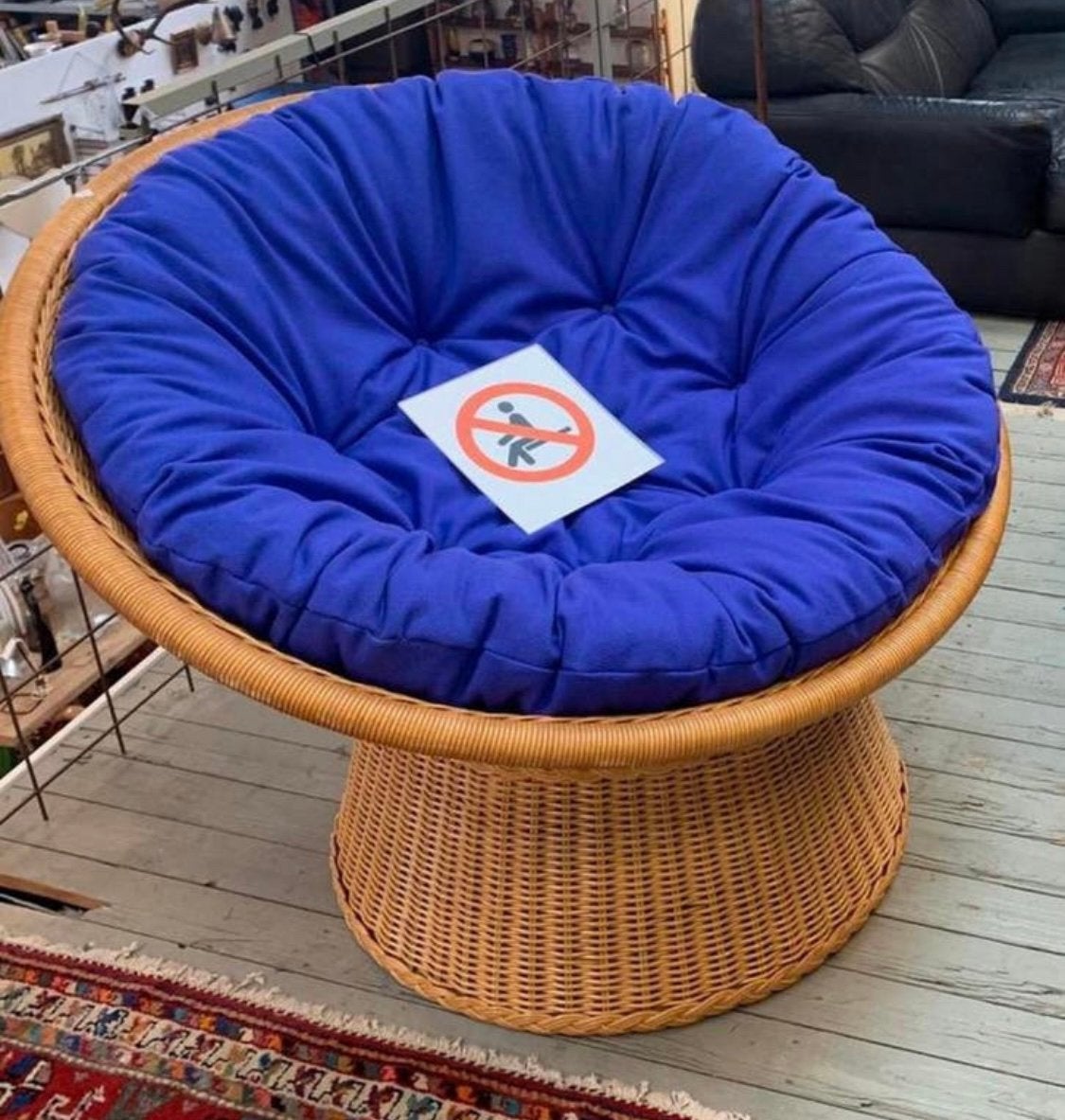 Fauteuil Rotan Rohe Noordwolde lounge Chair jaren 70., Ophalen of Verzenden