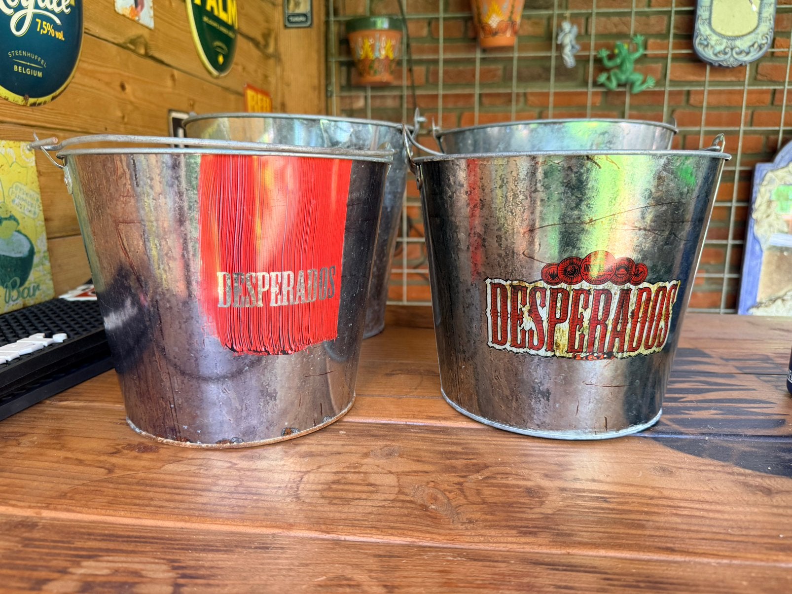 4 IJsemmers/ Beerbuckets, Ophalen of Verzenden, Gebruikt, Gebruiksvoorwerp