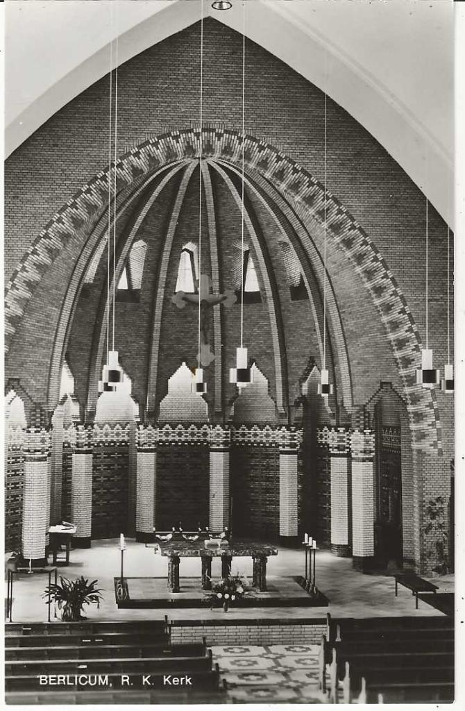 Berlicum ( Interieur R.K. Kerk ), Verzenden, 1940 tot 1960, Ongelopen, Noord-Brabant