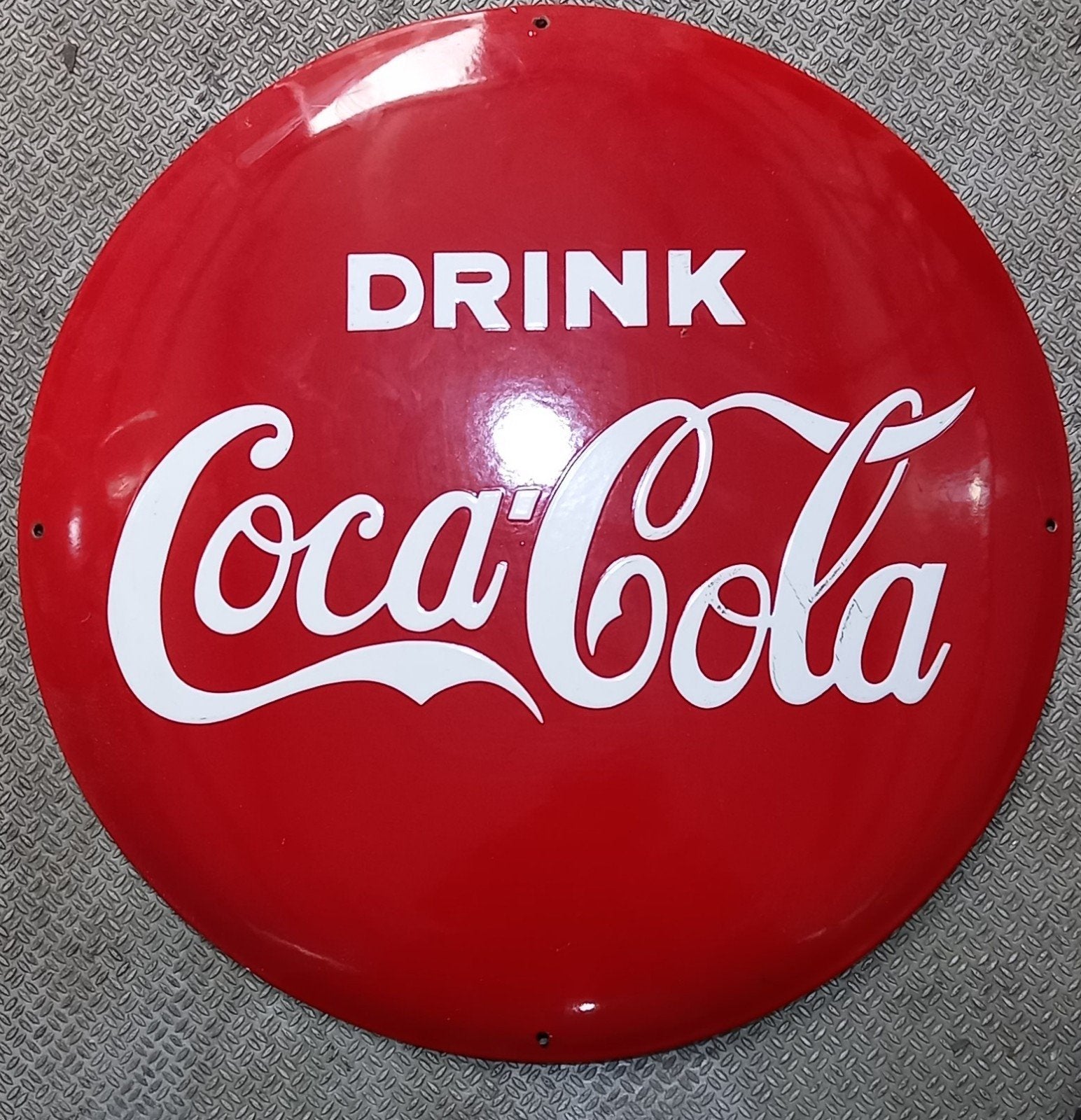 Vintage look Coca-Cola Reclamebord, Antiek en Kunst, Ophalen