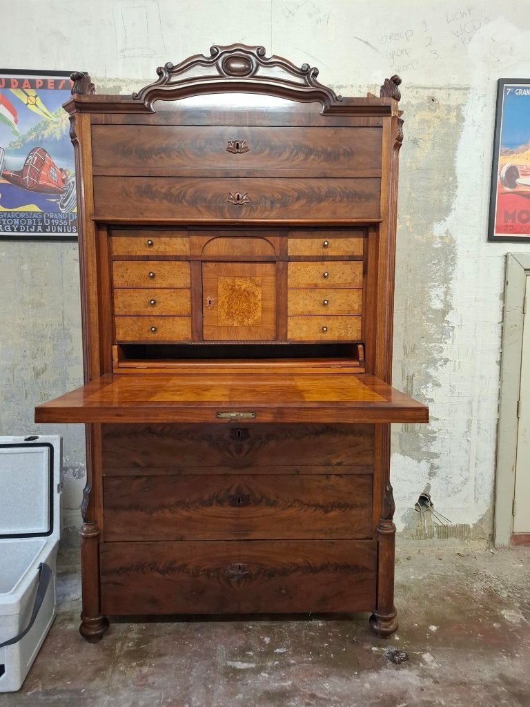Antieke secretaire kast, Huis en Inrichting, Kasten | Secretaires, Ophalen, Gebruikt
