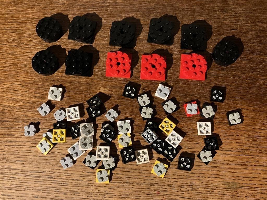 Lot LEGO - 50 stuks draaitafels turntables, Ophalen of Verzenden, Gebruikt, Losse stenen, Lego