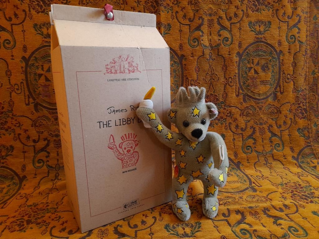 Steiff Teddybär Libby Bear für James Rizzi (994975), Ophalen of Verzenden, Zo goed als nieuw, Stoffen beer, Steiff