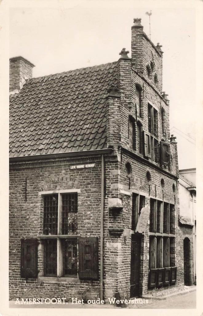 Amersfoort, Het oude Wevershuis, Ophalen of Verzenden, 1940 tot 1960, Gelopen, Utrecht
