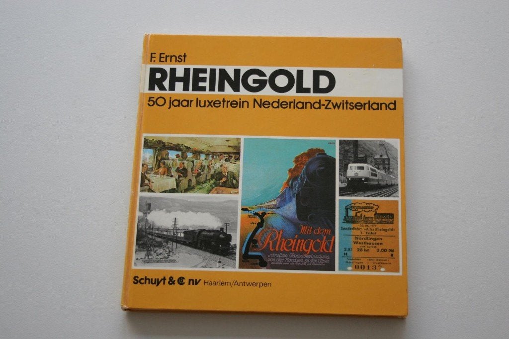 Rheingold, 50 jaar luxetrein Nederland-Zwitserland, Ophalen of Verzenden, Gebruikt, Trein, Boek of Tijdschrift