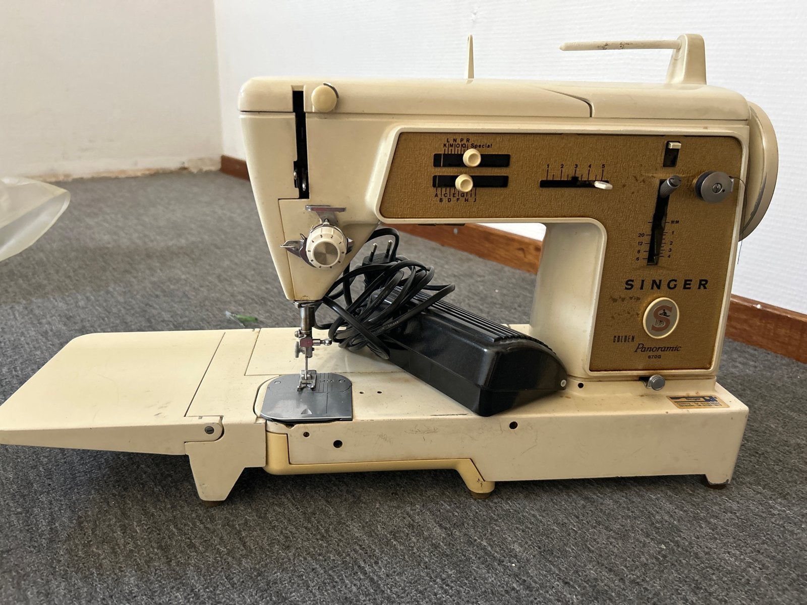 Singer Golden Panoramic 670G Naaimachine, Ophalen of Verzenden, Gebruikt, Naaimachine, Singer