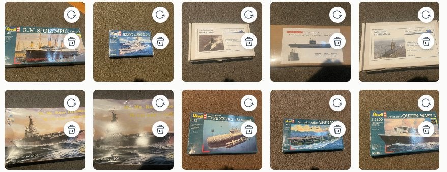 verschillende modelbouwkits, Verzenden